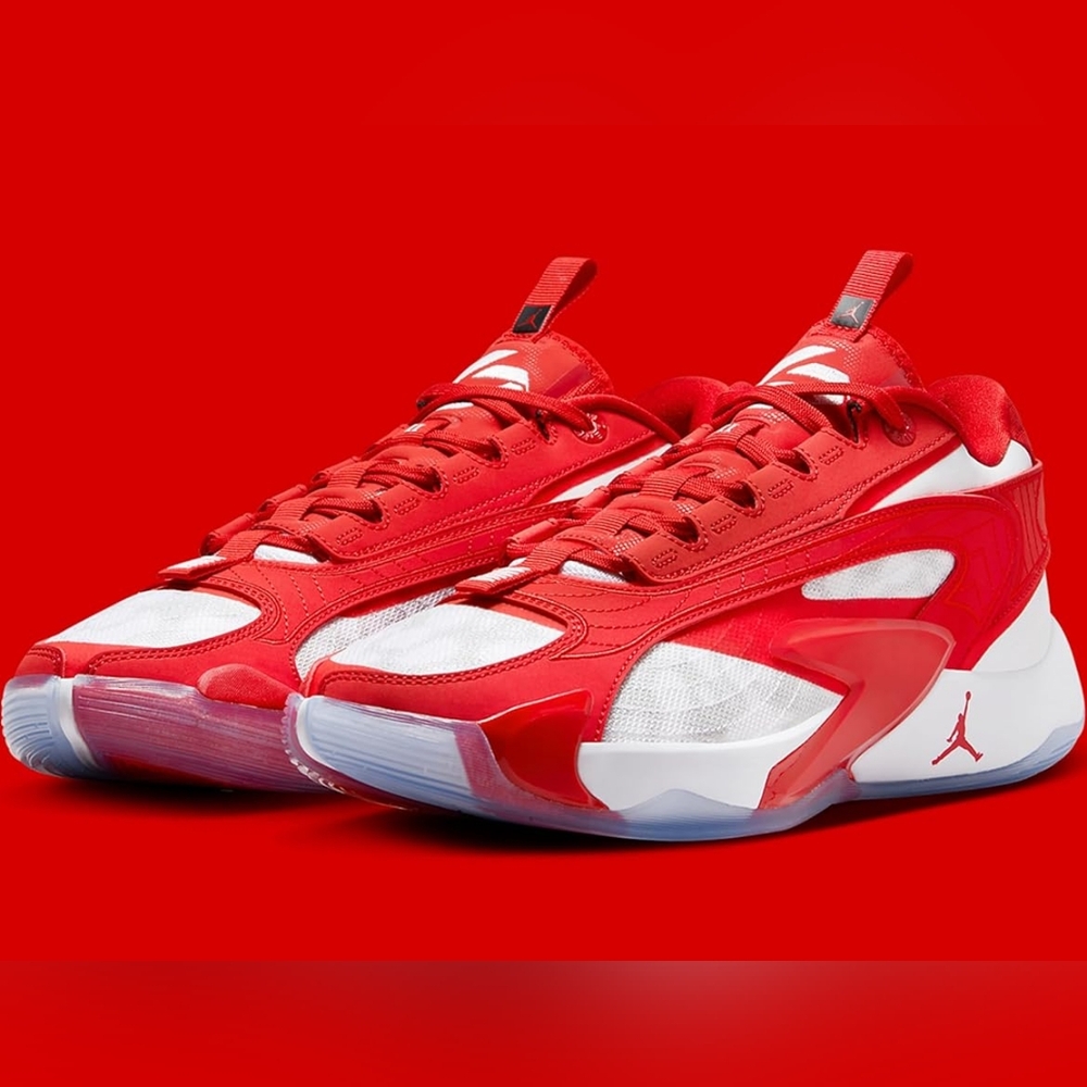Mens Nike Air Jordan Luka Team Bank TB 2 Sneakers – Size 13 – Red White – NEW 🔥